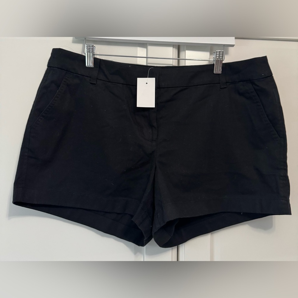 J. Crew High Waist Black Women's Shorts, Size 14